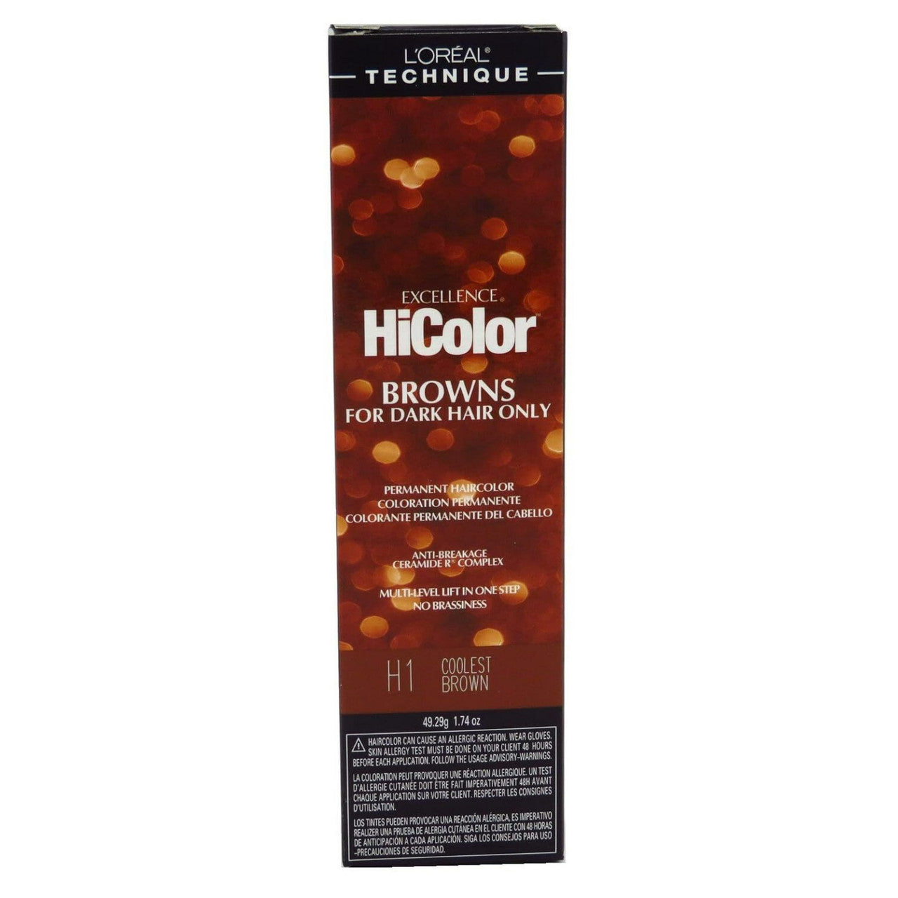 Loreal Excel Hicolor H01 Tube Coolest Brown, 1.74 oz